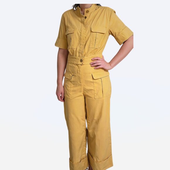 Sea New York Pants - Sea New York Yellow Designer Jumpsuit Size 6
